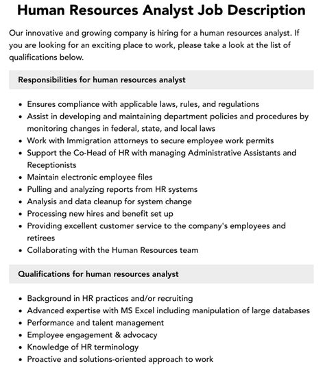 1241 personnel analyst|Human Resources Analyst .